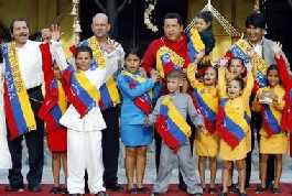 Ortega, Chavez, Morales and friends