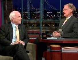 McCain interview on Letterman show