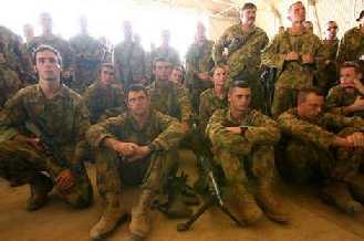Oz cannon fodder, ready to fight any illegal War America starts