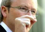 Pathetic pipsqueak PM, Kevin 'hair dryer' Rudd, the most servile political coward on the planet