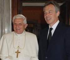 Blair and Pope Ratzinger