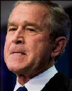 Bush -- mass murderer, war criminal and moron