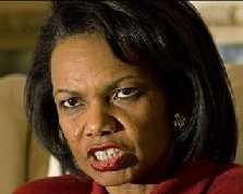 U.S. Secretary of State, Condoleezza Rice