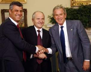 George W Bush and Crime Boss Thaci