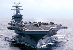 Deployed:  USS Ronald Reagan