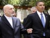 Karzai and Obama - two puppets walking