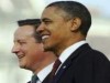 Cameron and Obama -- note the juxtaposed subordination of Cameron