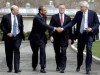 (L-R)  Lloyd Blankfein of Goldman Sachs, Kenneth Chenault of American Express, Kenneth Lewis of Bank of America and Edward Yingling of the American Bankers Association