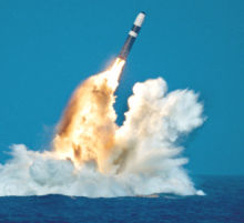 Sub-launched U.S. Trident II -- nuke madness