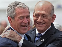 Bush and Olmert