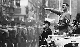 Hitler salutes newly formed SS