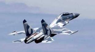 Superior design and combat ability, Sukhoi jet fighter with breathing pilot at the controls!