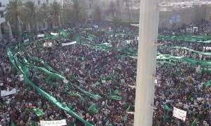 Pro Gaddafi demonstration -- Tripoli