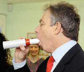 Tony Blair demonstrating his proficiency!