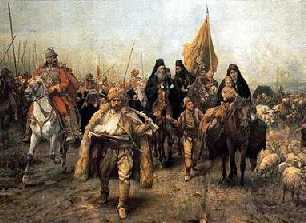 Kosovo Polje  -- Serbian national identity forged in defeat to Ottoman forces, 1389