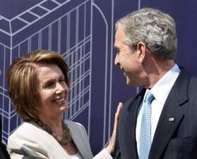 Pelosi and Bush colluding/subverting democracy