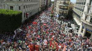 Spanish citizens vent their anger over unjust cuts