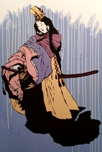 Geisha with Sword, simon lovelace