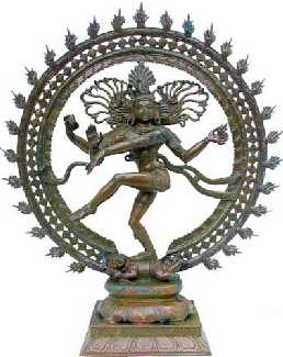 Cosmic flux represented by the dancing God, Nataraj