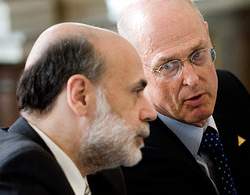 Frontmen, Bernanke and Paulson -- trust us, yea, sure!